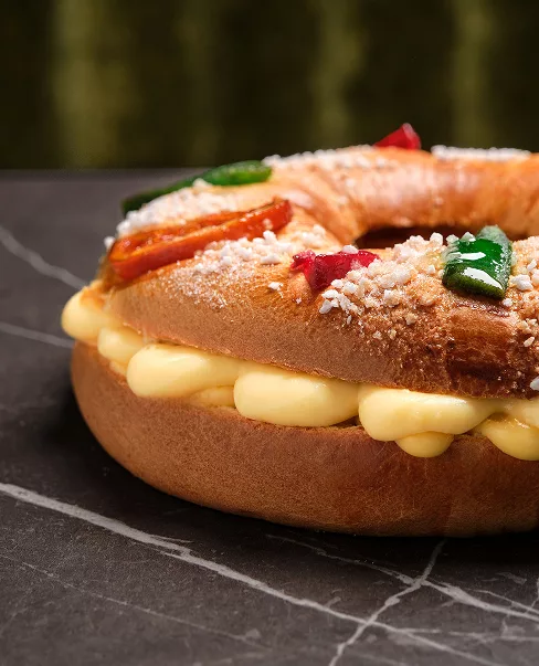 Roscón artesanal pastelerías Luis Miguel Murcia crema