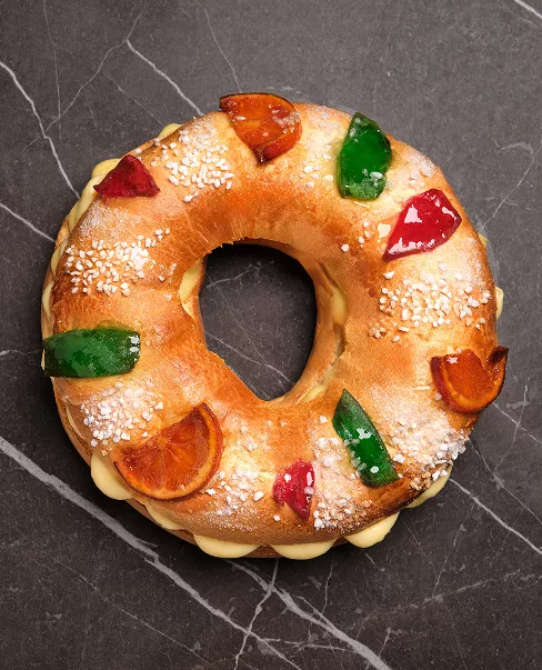 Roscón artesanal pastelerías Luis Miguel Murcia crema