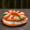 Roscón artesanal pastelerías Luis Miguel Murcia nata
